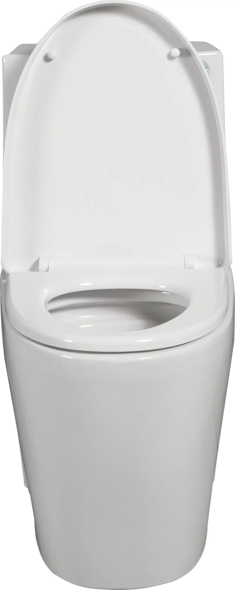 1.11.6 Gpf Dual Flush 1 Piece Elongated Toilet With Soft Close Seat Gloss White, Water Saving, Modern, Stylish Design 23t01 Gw 1