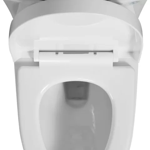 1.11.6 Gpf Dual Flush 1 Piece Elongated Toilet With Soft Close Seat Gloss White, Water Saving, Modern, Stylish Design 23t01 Gw 4