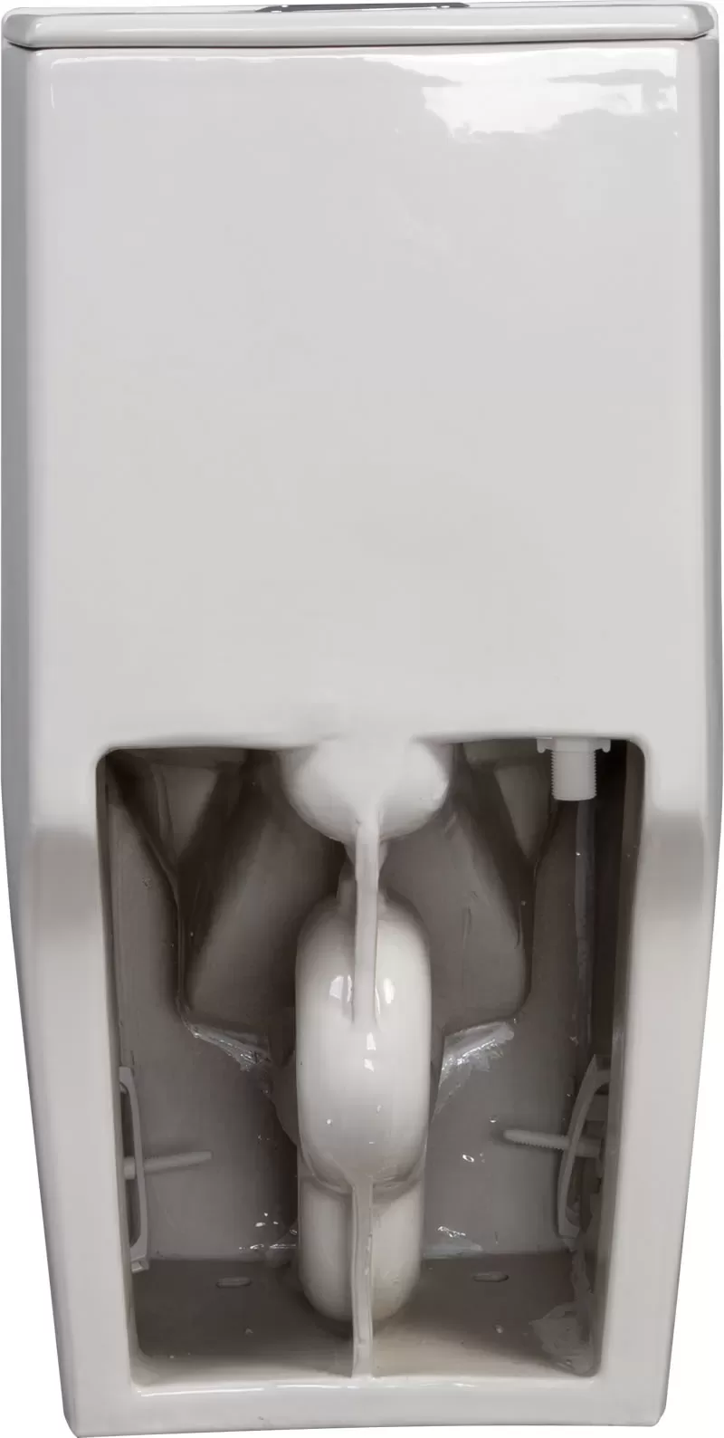 1.11.6 Gpf Dual Flush 1 Piece Elongated Toilet With Soft Close Seat Gloss White, Water Saving, Modern, Stylish Design 23t01 Gw 5