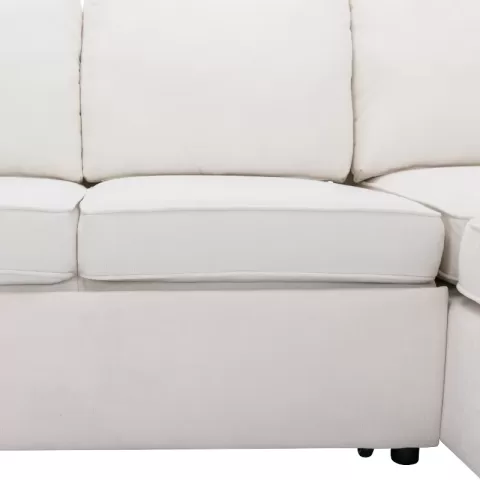129.5 Sectional Sleeper Sofa With Pull Out Bed Modern L Shape Couch Bed With Usb Charging Port For Living Room, Bedroom 20