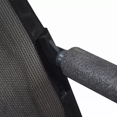 14FT Outdoor Big Trampoline With Inner Safety Enclosure Net, Ladder, PVC Spring Cover Padding, For Kids, Black&Orange Color