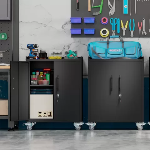2 Door Tool Cabinets For Garage 14