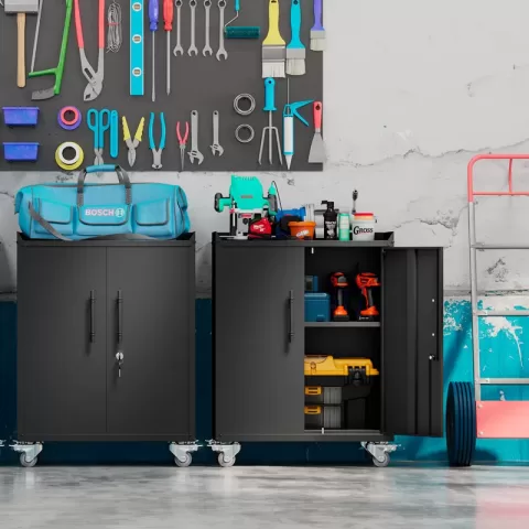 2 Door Tool Cabinets For Garage 16
