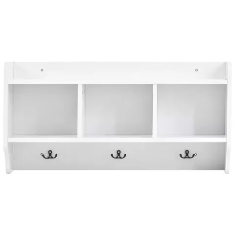 Modern Style 4-in-1 Multiple Functions Hallway Coat Rack with Seven Metal Black Hooks, Entryway Bench Hall Tree with Ample Storage Drawer