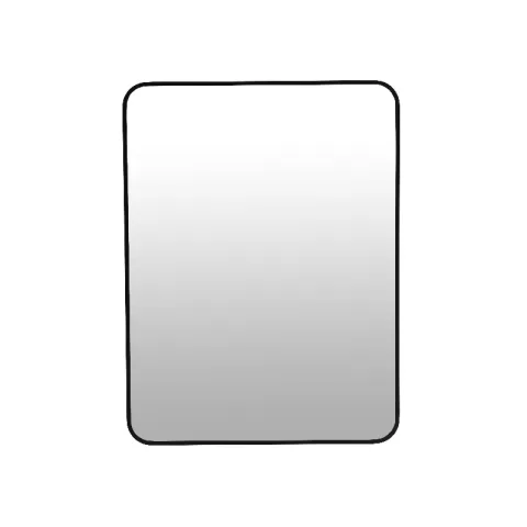 24 x 32 Inch Bathroom Mirror Black Aluminum Frame