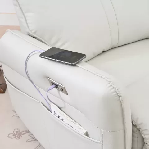 270° Power Swivel Rocker Recliner Chair, Electric Glider Reclining Sofa With Usb Ports, Power Swivel Glider, Rocking Chair Nursery Recliners For Living Room Bedroom 17
