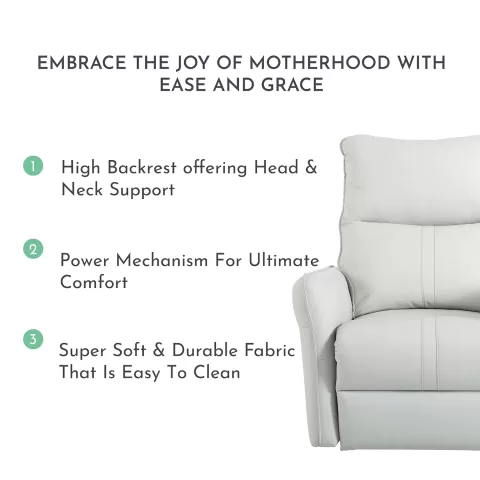 270° Power Swivel Rocker Recliner Chair, Electric Glider Reclining Sofa With Usb Ports, Power Swivel Glider, Rocking Chair Nursery Recliners For Living Room Bedroom 22