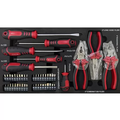3 Drawers Tool Box With Tool Set 5