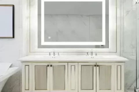 32x24 Inch Bathroom Led Classy Vanity Mirror With High Lumen,dimmable Touch,wall Switch Control, Anti Fog ,cri 90 Adjustable 3000k 4500k 6000k ,ip54 Waterproof Energy Saving Verti