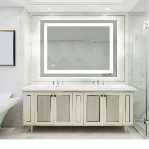 32x24 inch Bathroom Led Classy Vanity Mirror with High Lumen,Dimmable Touch,Wall Switch Control, Anti-Fog ,CRI 90 Adjustable 3000K-4500K-6000K