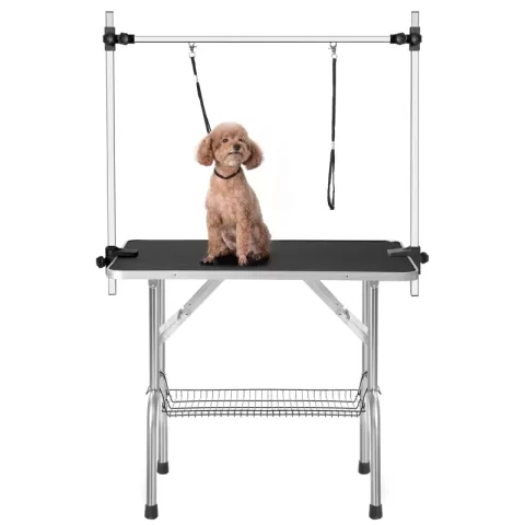 36 Professional Dog Pet Grooming Table Adjustable Heavy Duty Portable Warm & Noose & Mesh Tray 13