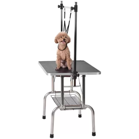 36 Professional Dog Pet Grooming Table Adjustable Heavy Duty Portable Warm & Noose & Mesh Tray 19