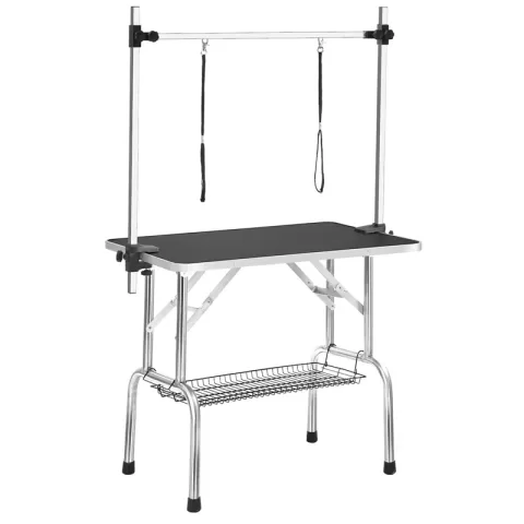 36 Professional Dog Pet Grooming Table Adjustable Heavy Duty Portable Warm & Noose & Mesh Tray 3