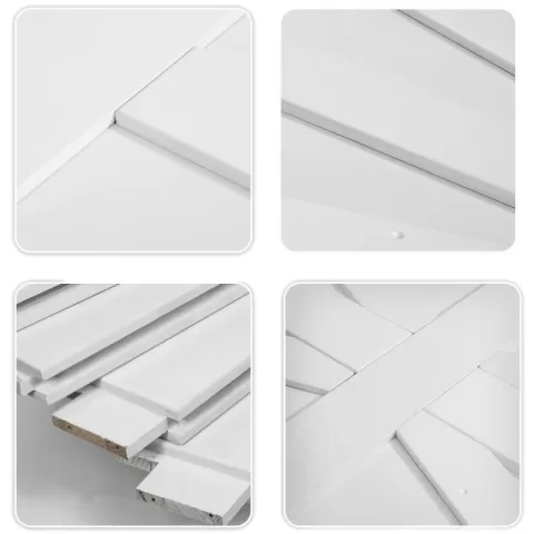 36 X 80 Star Style Real Primed Door Slab + 6.6ft Barn Door Sliding Hardware + Adjustable Floor Guider + Pull Handle, Diy Unfinished Paneled Door, Modern Interior Barn Door 4
