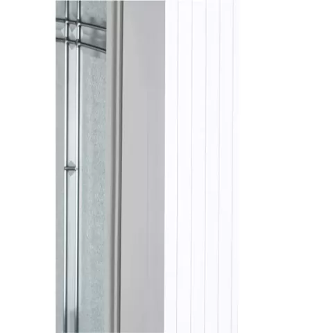37.5inx81.5in Right Hand Inswing Decorative Glass Zinc Caming Fiber Glass Prehung Entry Door 10