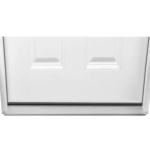 37.5inx81.5in Right Hand Inswing Decorative Glass Zinc Caming Fiber Glass Prehung Entry Door 7