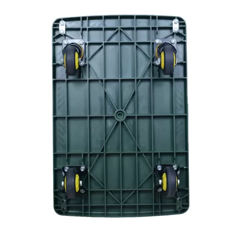 440 Lbs. Capacity Portable Platform Hand Truck Collapsible Dolly Push Hand Cart For Loading And Storage In Green 6