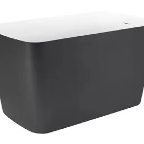 47" 100% Acrylic Freestanding Bathtub，Contemporary Soaking Tub，white inside，Can be used by adults, children, and the elderly in households