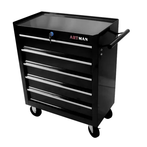 5 Drawers Multifunctional Tool Cart With Wheels 5