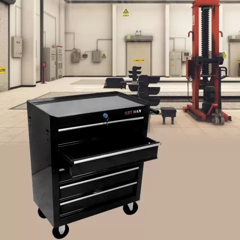 5 Drawers Multifunctional Tool Cart With Wheels 8