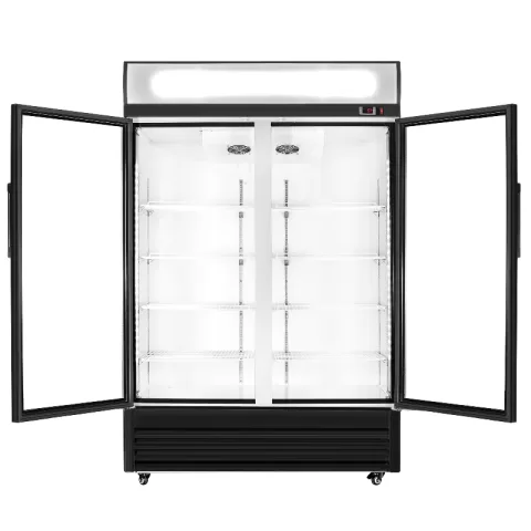 51 Glass Door Merchandiser Refrigerator Beverage Cooler With Swing Door 11