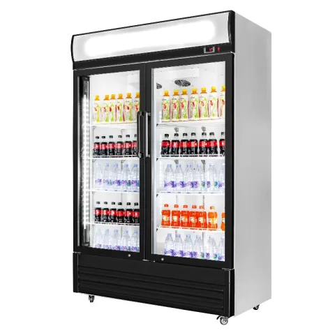 51 Glass Door Merchandiser Refrigerator Beverage Cooler With Swing Door 12
