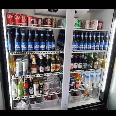 51 Glass Door Merchandiser Refrigerator Beverage Cooler With Swing Door 2