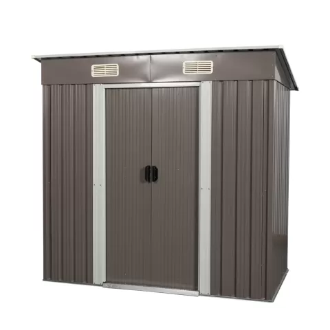 6ft X 4ft Outdoor Metal Storage Shed Outdoor Warehouse, Storage Room, Waste Tools And Furniture Storage Room, Chicken Coop, Duck Coop, Agricultural Tool Placement Space 16