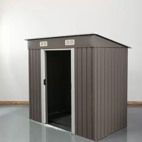 6ft X 4ft Outdoor Metal Storage Shed Outdoor Warehouse, Storage Room, Waste Tools And Furniture Storage Room, Chicken Coop, Duck Coop, Agricultural Tool Placement Space 6