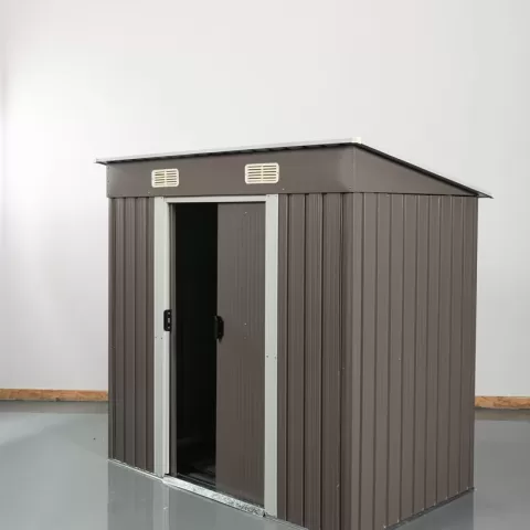6ft X 4ft Outdoor Metal Storage Shed Outdoor Warehouse, Storage Room, Waste Tools And Furniture Storage Room, Chicken Coop, Duck Coop, Agricultural Tool Placement Space 7