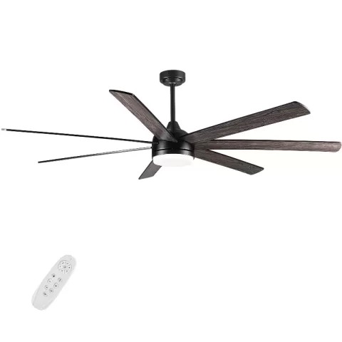 72 In Farmhouse Ceiling Fan With Plywood Blades For Dining Room 1
