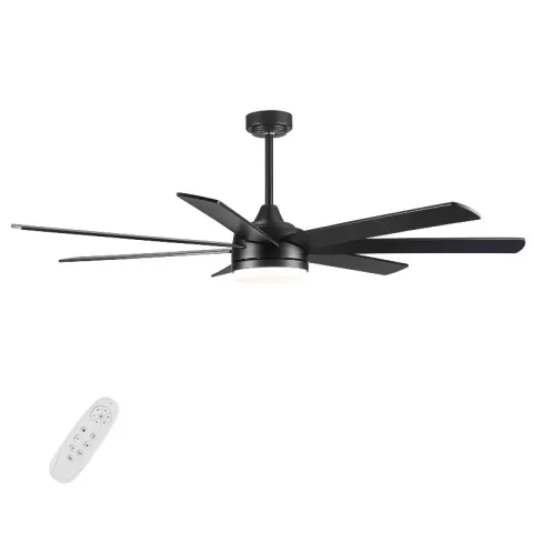 72 In Farmhouse Ceiling Fan With Plywood Blades For Dining Room 4