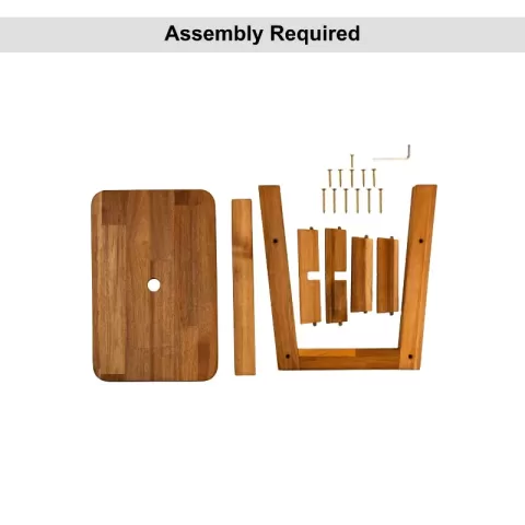 Acacia Wood Stool Rectangle Top Chairs Best Ideas End Tables For Sofas Sub-stool for Living Room Bedside Strong Weight Capacity Upto 250 LBS