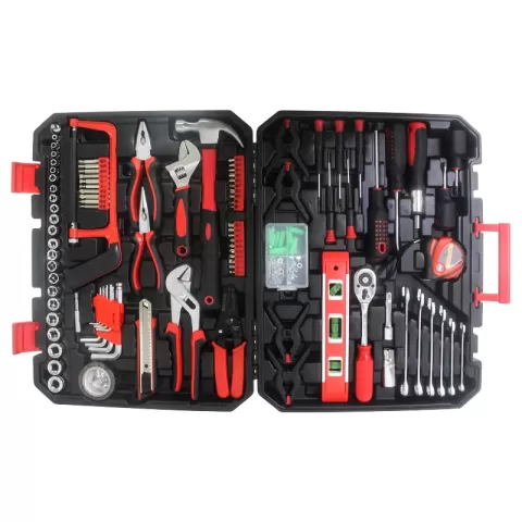 Black Hand Tool Box With Toolset 238pcs 4