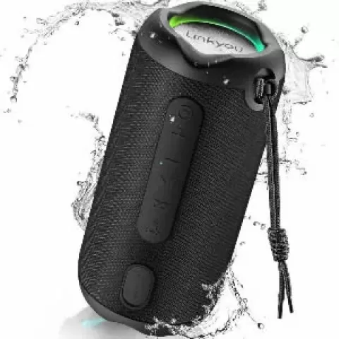 Bluetooth Speakers Portable Wireless Speaker with 30W Stereo Sound, Upgraded Portable Speaker Black, IPX7 Waterproof Shower Speaker, Playtime 30 Hours