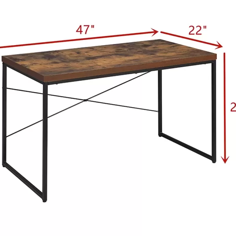 Bob Desk in Weathered Oak & Black