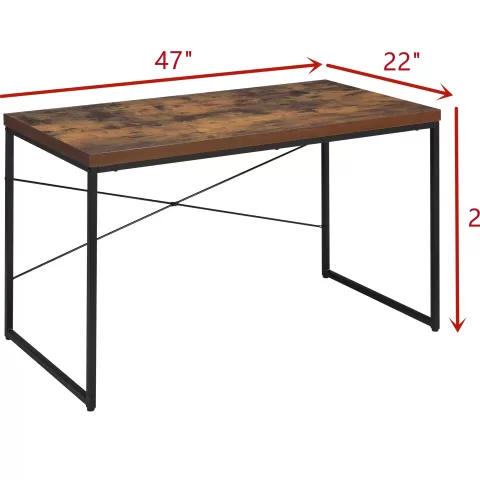 Bob Desk in Weathered Oak & Black
