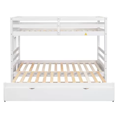 Bunk Bed With Trundle, White 4