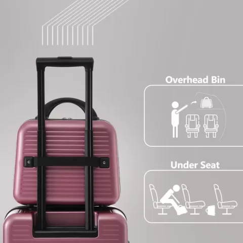 Carry On Luggage 20 Inch Front Open Luggage Lightweight Suitcase With Front Pocket And Usb Port, 1 Portable Carrying Case 10