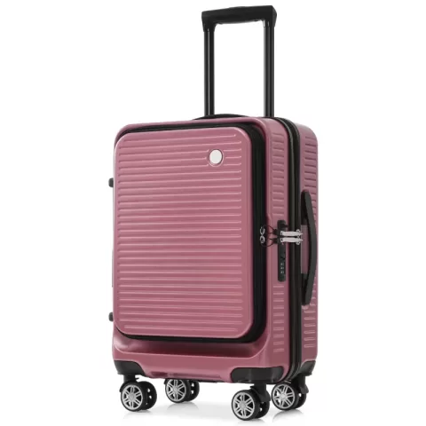 Carry On Luggage 20 Inch Front Open Luggage Lightweight Suitcase With Front Pocket And Usb Port, 1 Portable Carrying Case 13