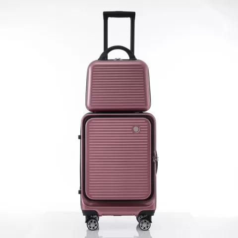 Carry On Luggage 20 Inch Front Open Luggage Lightweight Suitcase With Front Pocket And Usb Port, 1 Portable Carrying Case 3