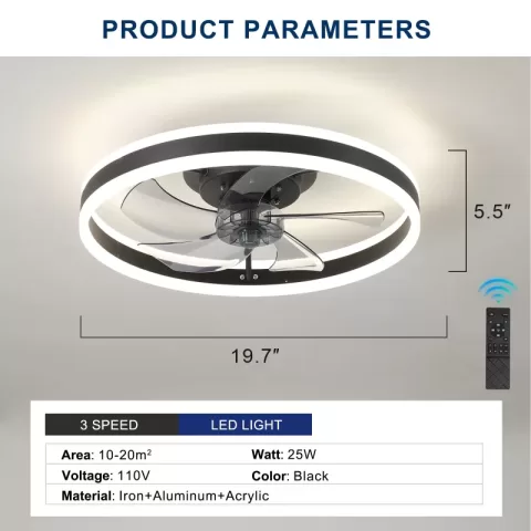 Ceiling Fan With Lights Dimmable Led 4