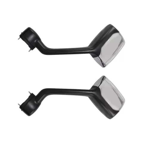 Chrome Hood Mirrors Pair For Kenworth T680 Peterbilt 579/587 W/Mounting Kit Left and Right Side