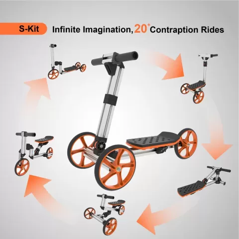 Constructible Kit 20 In 1 Kids Balance Bike No Pedals Toys For 1 To 4 Year Old Engineering Building Kit Kids Sitstand Scooter Most Popular S Kit (not Electric) 12