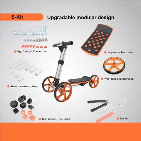 Constructible Kit 20 In 1 Kids Balance Bike No Pedals Toys For 1 To 4 Year Old Engineering Building Kit Kids Sitstand Scooter Most Popular S Kit (not Electric) 13