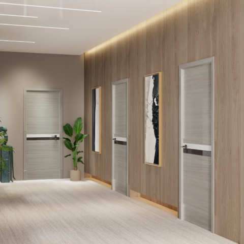 Door Frame Door Casing Kit, Suitable 80x24, 80x28... Up To 84x36 Size Door Slab, Interior Door Jamb Frame Set And Door Trim Set, 4 916 Width, Simple And Stylish, Easy To Ins 8