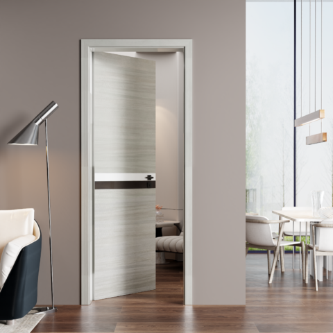 Door Frame Door Casing Kit, Suitable 80x24, 80x28... Up To 84x36 Size Door Slab, Interior Door Jamb Frame Set And Door Trim Set, 4 916 Width, Simple And Stylish, Easy To Ins 9