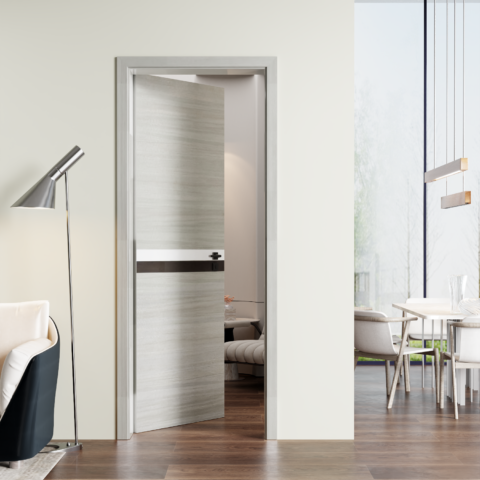 Door Frame Door Casing Kit, Suitable 80x24, 80x28.up To 84x36 Size Door Slab, Interior Door Jamb Frame Set And Door Trim Set, 4 916 Width, Simple And Stylish, Easy To Ins 10