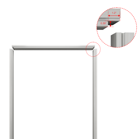 Door Frame Door Casing Kit, Suitable 80x24, 80x28.up To 84x36 Size Door Slab, Interior Door Jamb Frame Set And Door Trim Set, 4 916 Width, Simple And Stylish, Easy To Ins 12