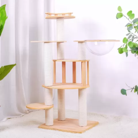 Elitecat Haven Premium Wooden Multi Level Cat Climber Cat Tower 1